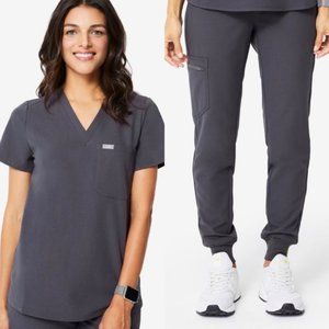 FIGS Scrubs Catarina Top (M), Zamora Joggers (M)